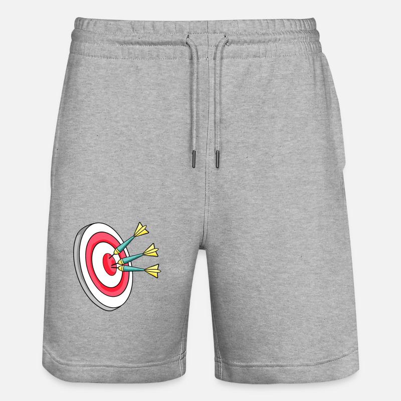 Freccette Dartboard Dart - Pantaloncini da jogger ecologici unisex Trainer di Stanley/Stella - grigio melange