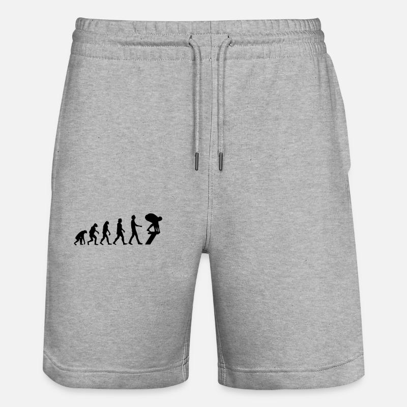 Nageurs Evolution Natation Cadeau - Short de jogging bio TRAINER Stanley/Stella unisexe - gris chiné