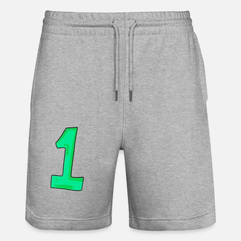 1 - Short de jogging bio TRAINER Stanley/Stella unisexe - gris chiné