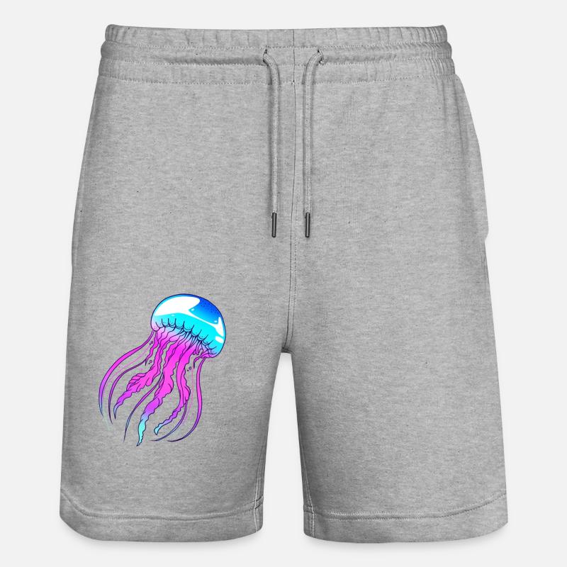 La méduse - Short de jogging bio TRAINER Stanley/Stella unisexe - gris chiné