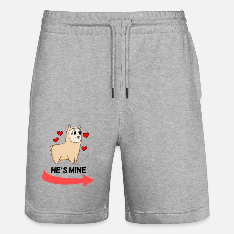 He is Mine - Partnerlook 1 - Short de jogging bio TRAINER Stanley/Stella unisexe - gris chiné