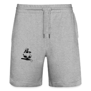 Soudage design soudeur - Short de jogging bio TRAINER Stanley/Stella unisexe - gris chiné - Devant - Nik (191cm) & Marisol (170cm)