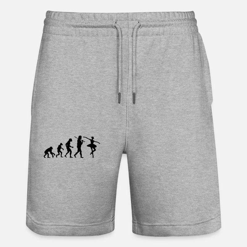 Evolution Ballet - Short de jogging bio TRAINER Stanley/Stella unisexe - gris chiné