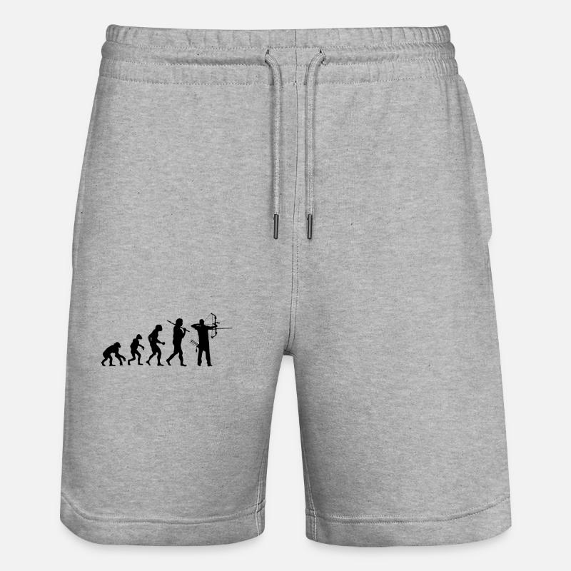 Evolution Tir à l’arc - Short de jogging bio TRAINER Stanley/Stella unisexe - gris chiné