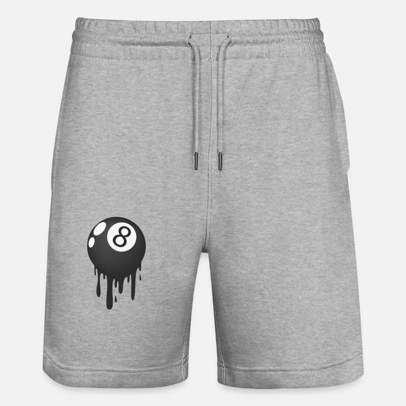 Boule de billard - Short de jogging bio TRAINER Stanley/Stella unisexe - gris chiné