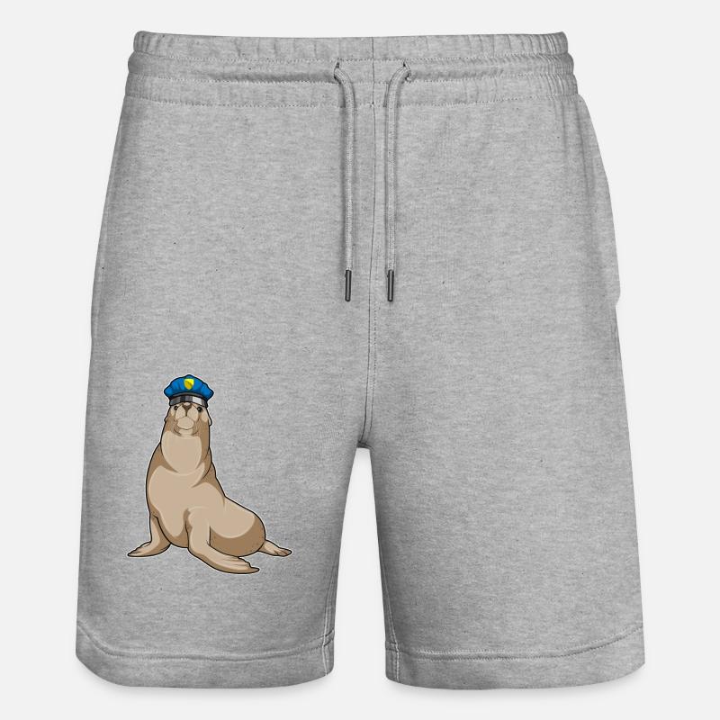 Seal en tant que policier - Short de jogging bio TRAINER Stanley/Stella unisexe - gris chiné