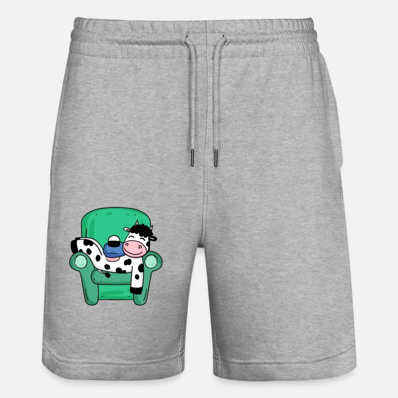 Vache - Short de jogging bio TRAINER Stanley/Stella unisexe - gris chiné
