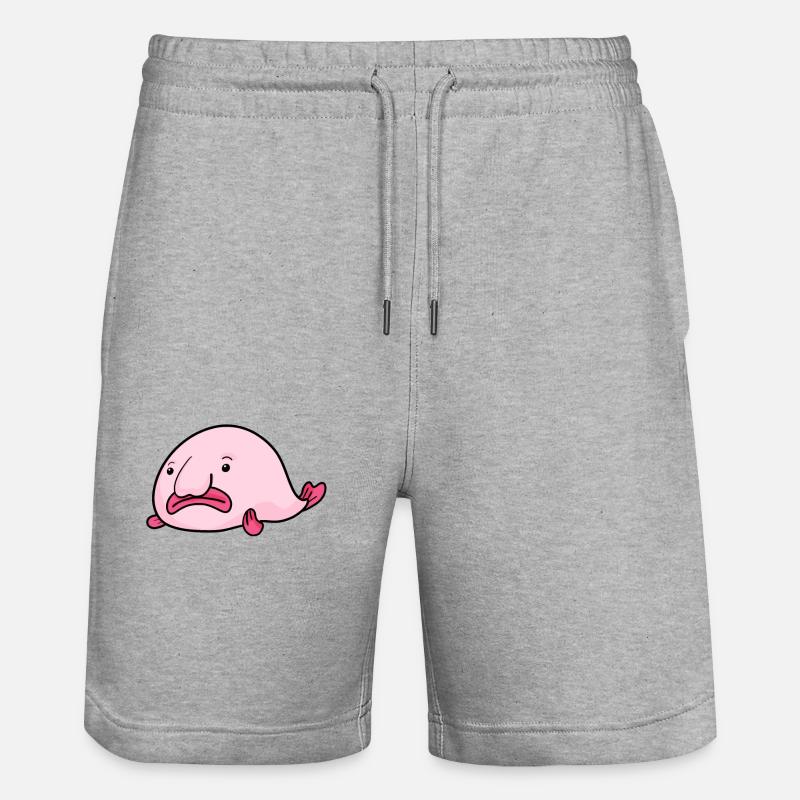 Poisson Blobfish - Short de jogging bio TRAINER Stanley/Stella unisexe - gris chiné