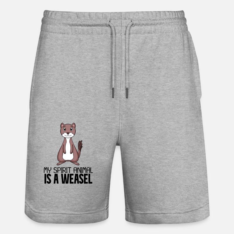 Belette - Short de jogging bio TRAINER Stanley/Stella unisexe - gris chiné