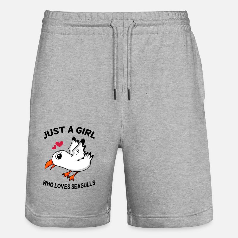 Mouette Chères Filles - Short de jogging bio TRAINER Stanley/Stella unisexe - gris chiné