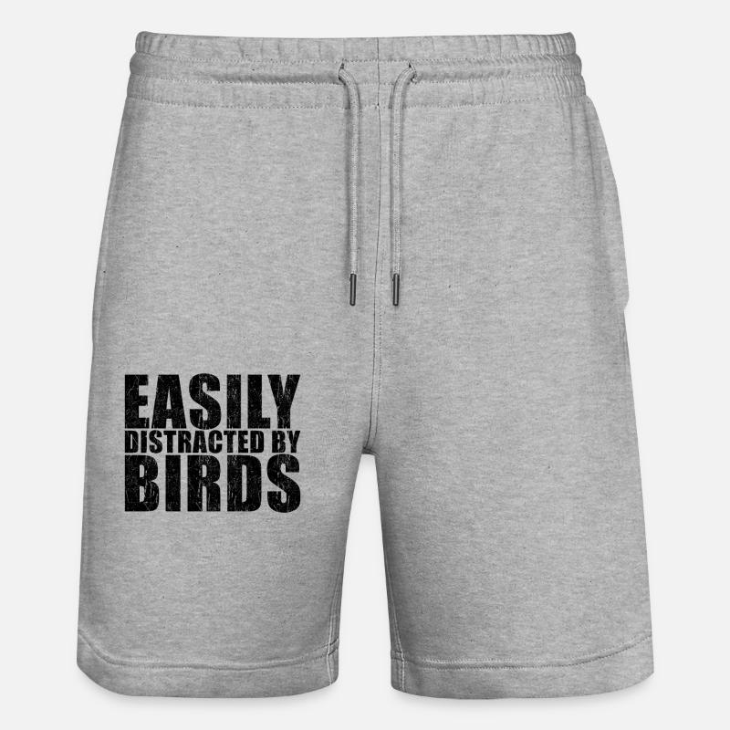 Oiseau - Short de jogging bio TRAINER Stanley/Stella unisexe - gris chiné