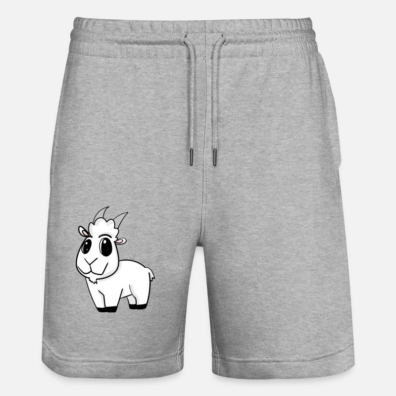 Chèvre Chèvre Buck - Short de jogging bio TRAINER Stanley/Stella unisexe - gris chiné