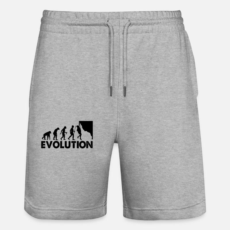 Climbing Evolution Escalade - Short de jogging bio TRAINER Stanley/Stella unisexe - gris chiné