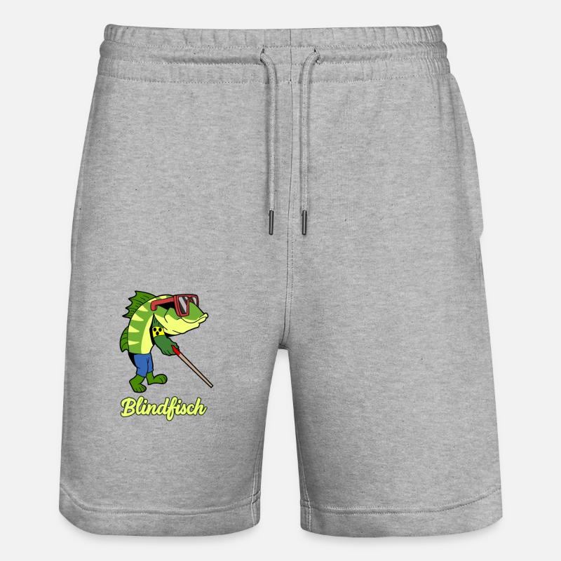 Poisson aveugle - Short de jogging bio TRAINER Stanley/Stella unisexe - gris chiné