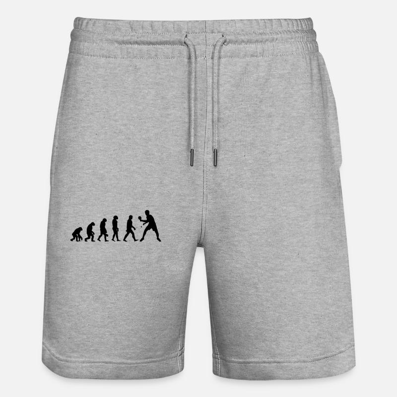 Évolution Du Ping Pong - Short de jogging bio TRAINER Stanley/Stella unisexe - gris chiné