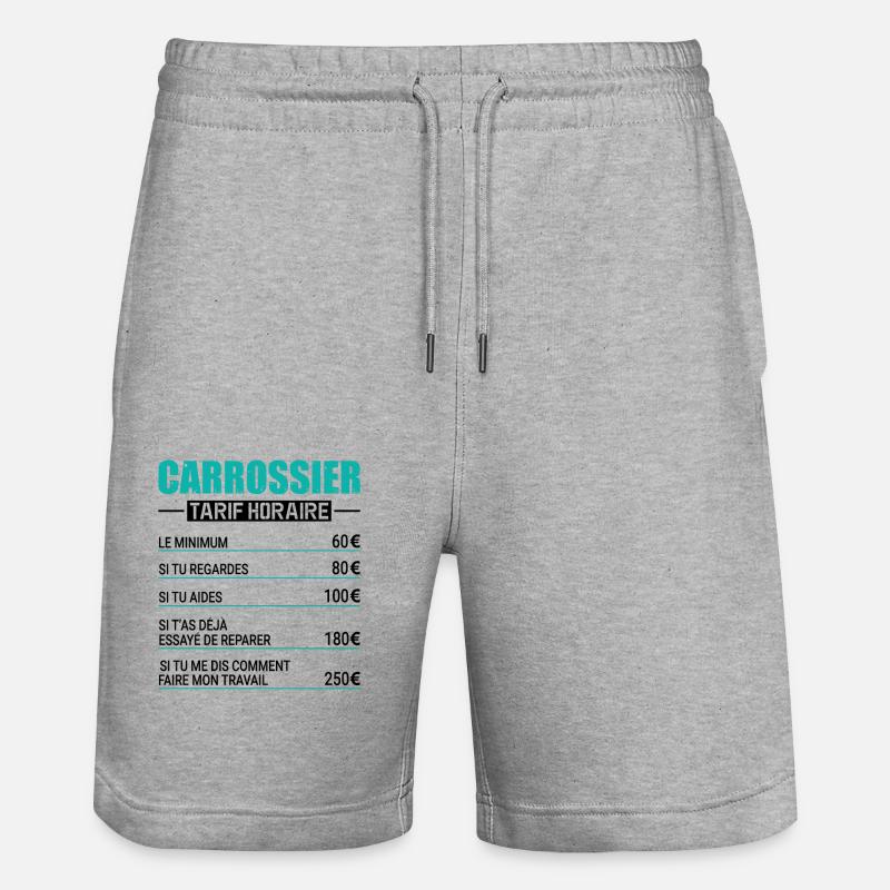 Tarif Horaire D'un Carrossier - Short de jogging bio TRAINER Stanley/Stella unisexe - gris chiné