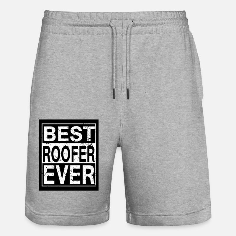 Couvreur Meilleur couvreur - Short de jogging bio TRAINER Stanley/Stella unisexe - gris chiné