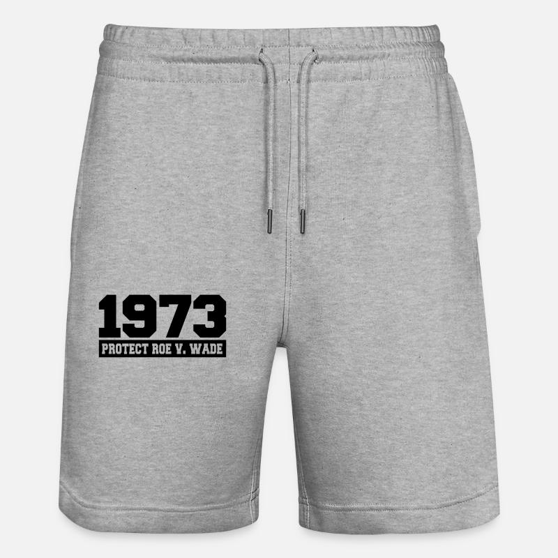 Roe v Wade 1973 - Stanley/Stella Unisex Bio Joggingshorts Trainer  - Grau meliert