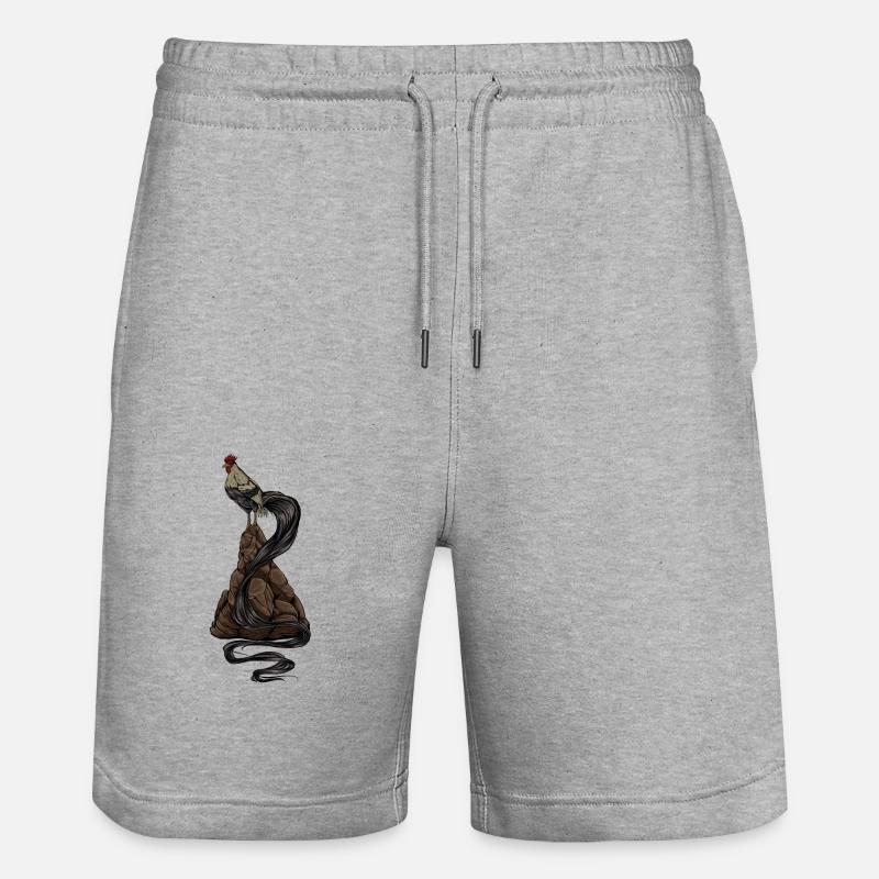 Dessin d’un Onagadori - Short de jogging bio TRAINER Stanley/Stella unisexe - gris chiné