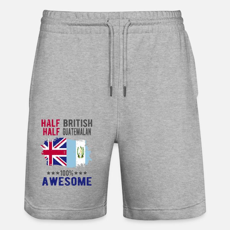 Moitié britannique moitié guatémaltèque - Short de jogging bio TRAINER Stanley/Stella unisexe - gris chiné