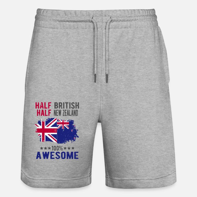Moitié britannique moitié néo-zélandais - Short de jogging bio TRAINER Stanley/Stella unisexe - gris chiné