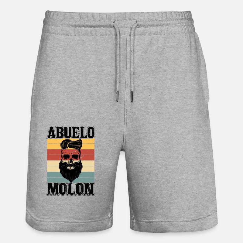 Papou Cool - Short de jogging bio TRAINER Stanley/Stella unisexe - gris chiné