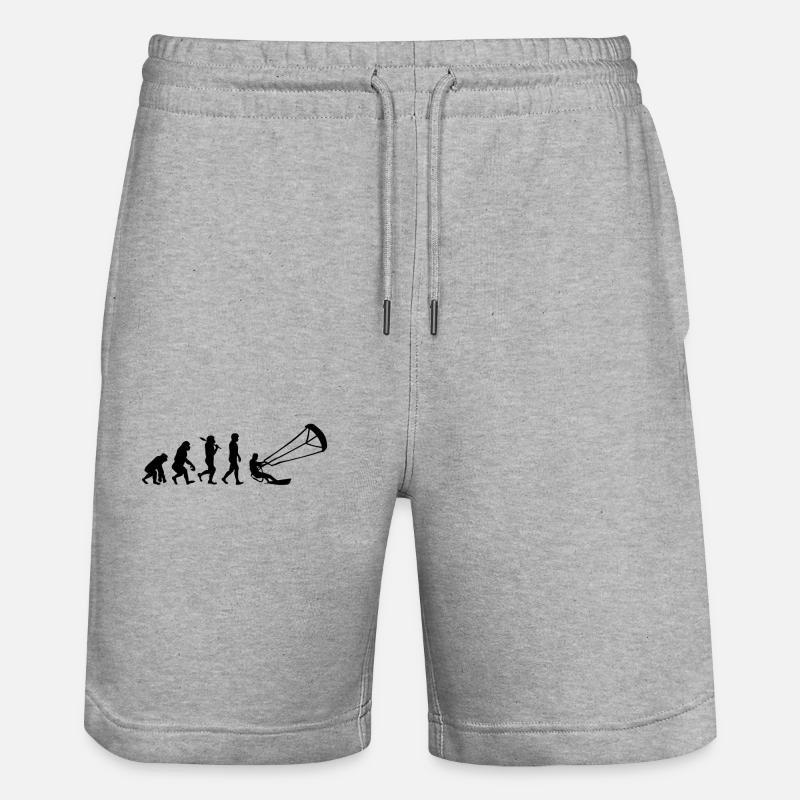 Évolution du Kitesurf - Short de jogging bio TRAINER Stanley/Stella unisexe - gris chiné