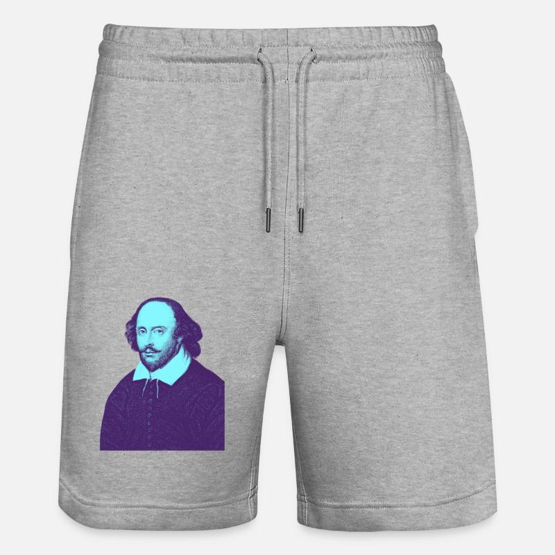 William Shakespeare - Mon Théâtre - Short de jogging bio TRAINER Stanley/Stella unisexe - gris chiné