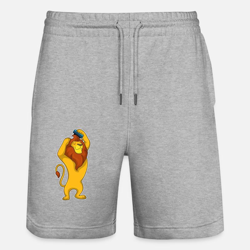 Peigne du mont Lion - Short de jogging bio TRAINER Stanley/Stella unisexe - gris chiné