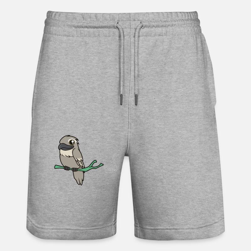 Kawaii Eulenschwalm - Stanley/Stella Unisex Bio Joggingshorts Trainer  - Grau meliert