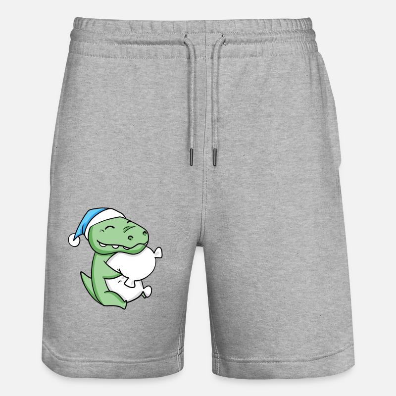 Bébé crocodile - Short de jogging bio TRAINER Stanley/Stella unisexe - gris chiné