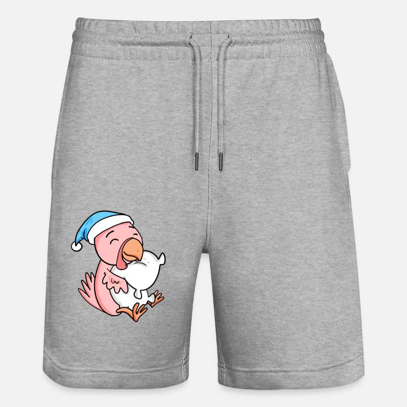 Bébé poulet - Short de jogging bio TRAINER Stanley/Stella unisexe - gris chiné