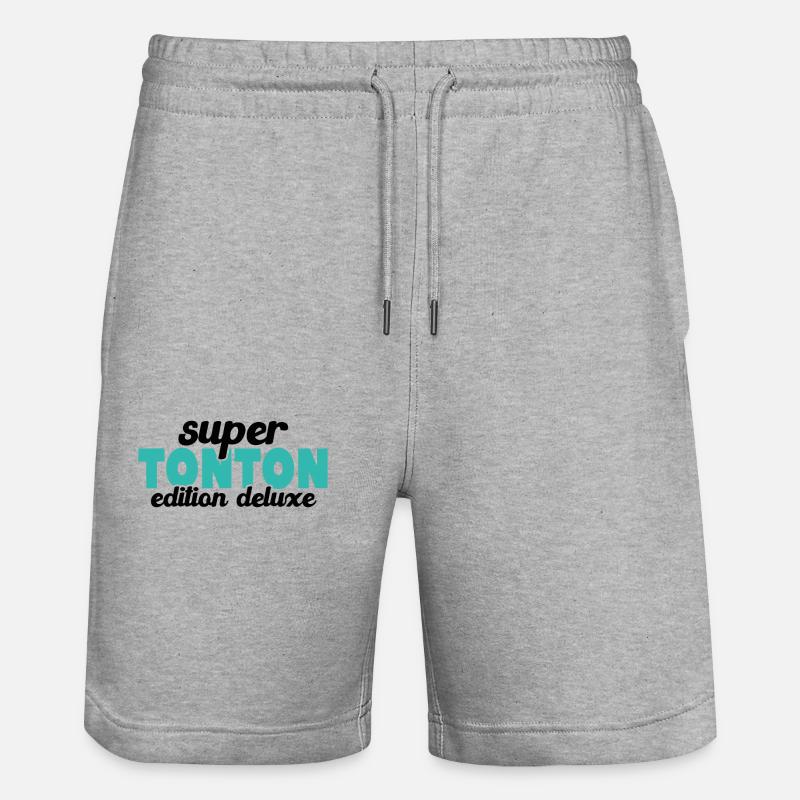 Super Tonton Édition Deluxe - Short de jogging bio TRAINER Stanley/Stella unisexe - gris chiné