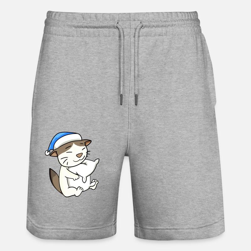 Chat race de chat RagaMuffin - Short de jogging bio TRAINER Stanley/Stella unisexe - gris chiné