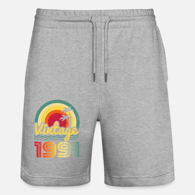 1991 - Short de jogging bio TRAINER Stanley/Stella unisexe - gris chiné