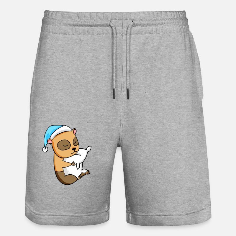 Cochon d’Inde Bébé - Short de jogging bio TRAINER Stanley/Stella unisexe - gris chiné