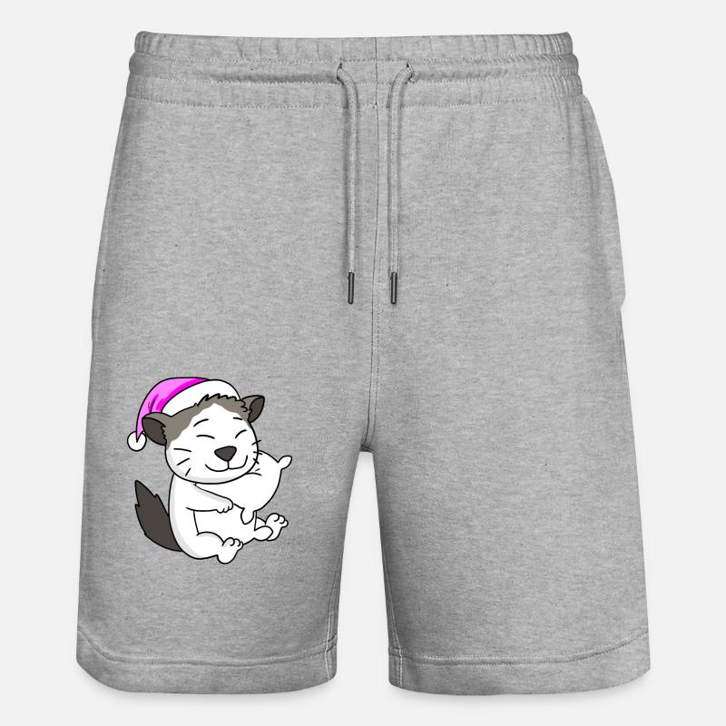 Chat race Ragdoll - Short de jogging bio TRAINER Stanley/Stella unisexe - gris chiné