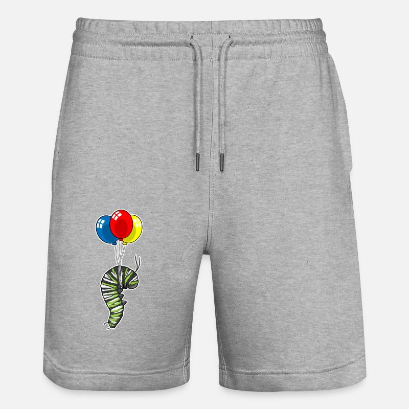 Ballon Caterpillar - Short de jogging bio TRAINER Stanley/Stella unisexe - gris chiné