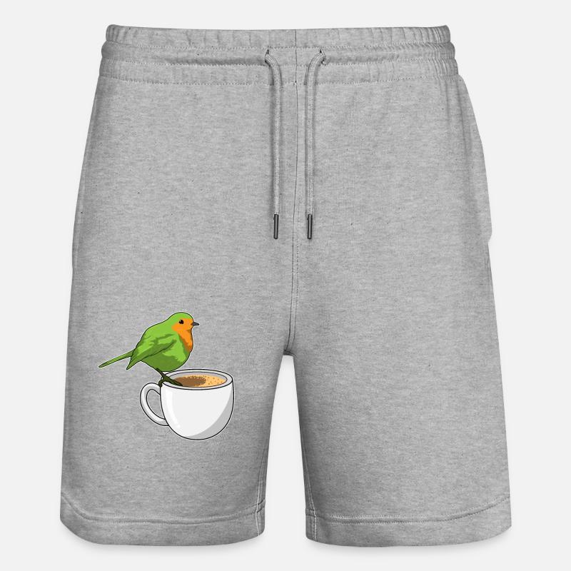 Tasse à café Bird - Short de jogging bio TRAINER Stanley/Stella unisexe - gris chiné