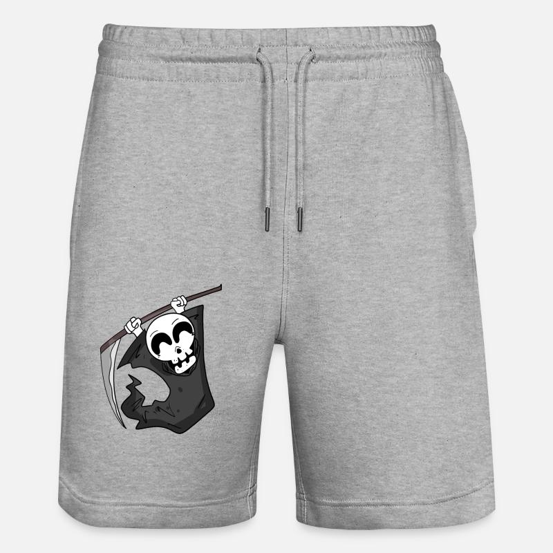 Sensenmann freut sich - Stanley/Stella Unisex Bio Joggingshorts Trainer  - Grau meliert