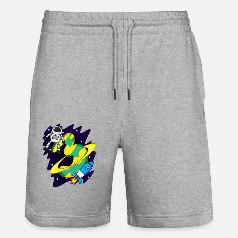3 ans Jeune cadeau - Short de jogging bio TRAINER Stanley/Stella unisexe - gris chiné