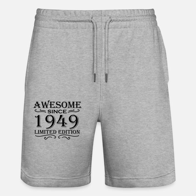 1949 - Short de jogging bio TRAINER Stanley/Stella unisexe - gris chiné