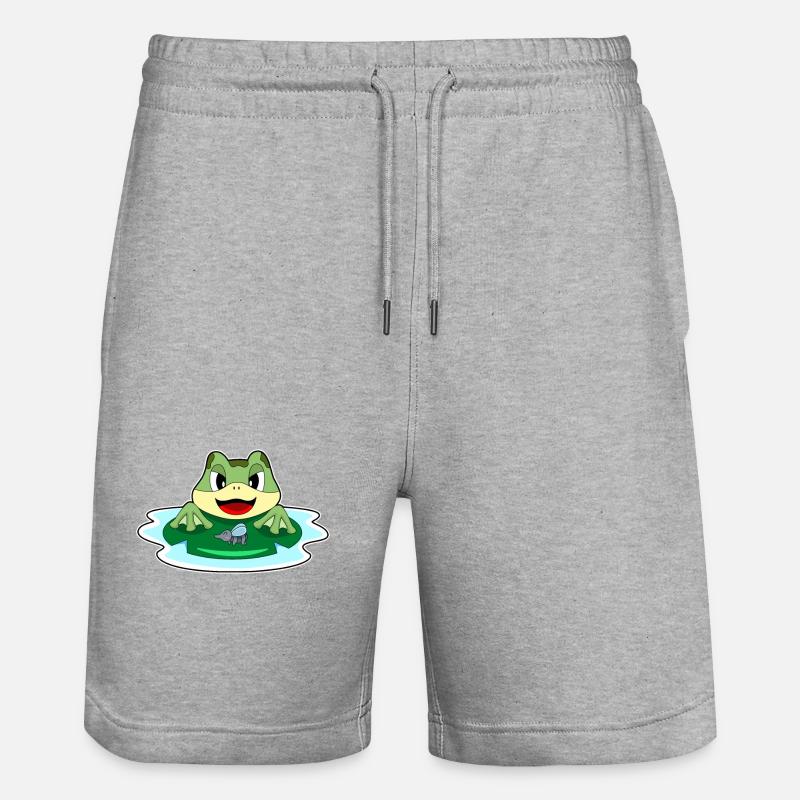 Mouche grenouille - Short de jogging bio TRAINER Stanley/Stella unisexe - gris chiné