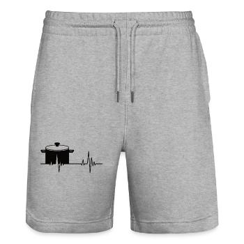 Cooking Gift Hobby Chef Baker Chef Funny - Stanley/Stella Trainer Unisex Organic Jogging Shorts - heather grey - Front - Nik (191cm) & Marisol (170cm)