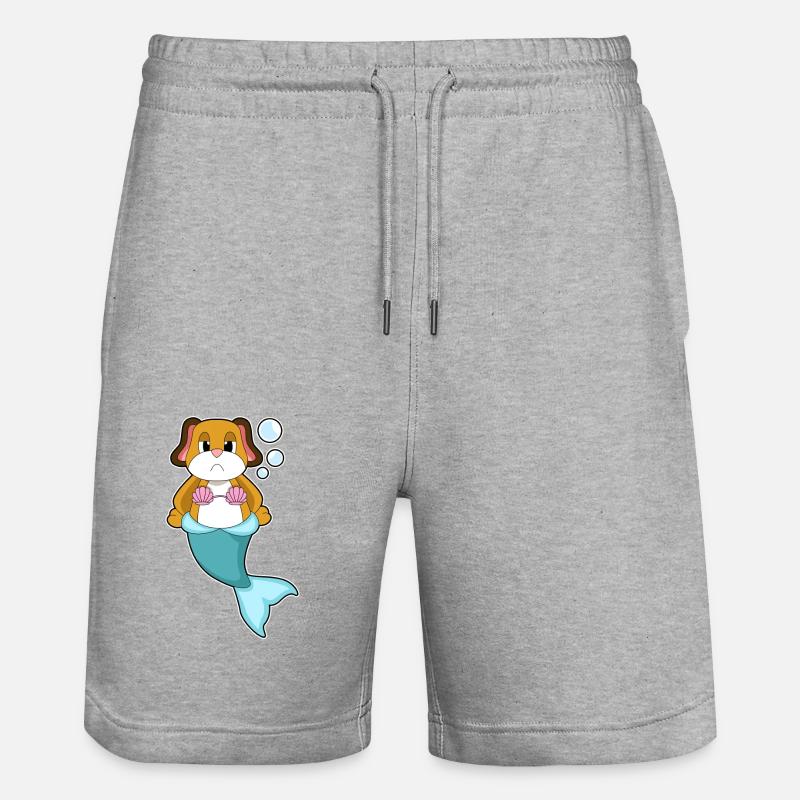 Poisson-chien - Short de jogging bio TRAINER Stanley/Stella unisexe - gris chiné