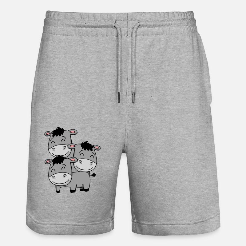 Ânes mignons - Short de jogging bio TRAINER Stanley/Stella unisexe - gris chiné