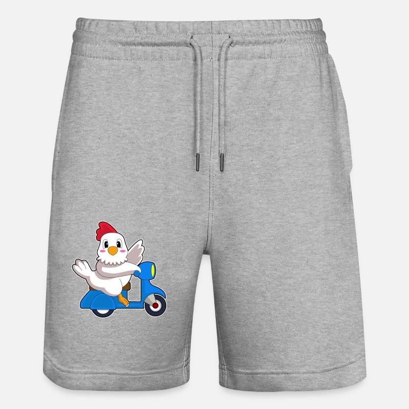 Scooter de poulet - Short de jogging bio TRAINER Stanley/Stella unisexe - gris chiné