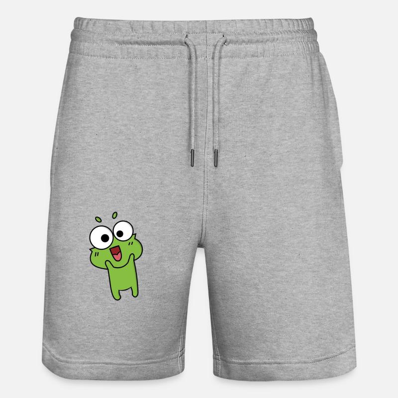 Frog Comic Drawing Funny - Short de jogging bio TRAINER Stanley/Stella unisexe - gris chiné