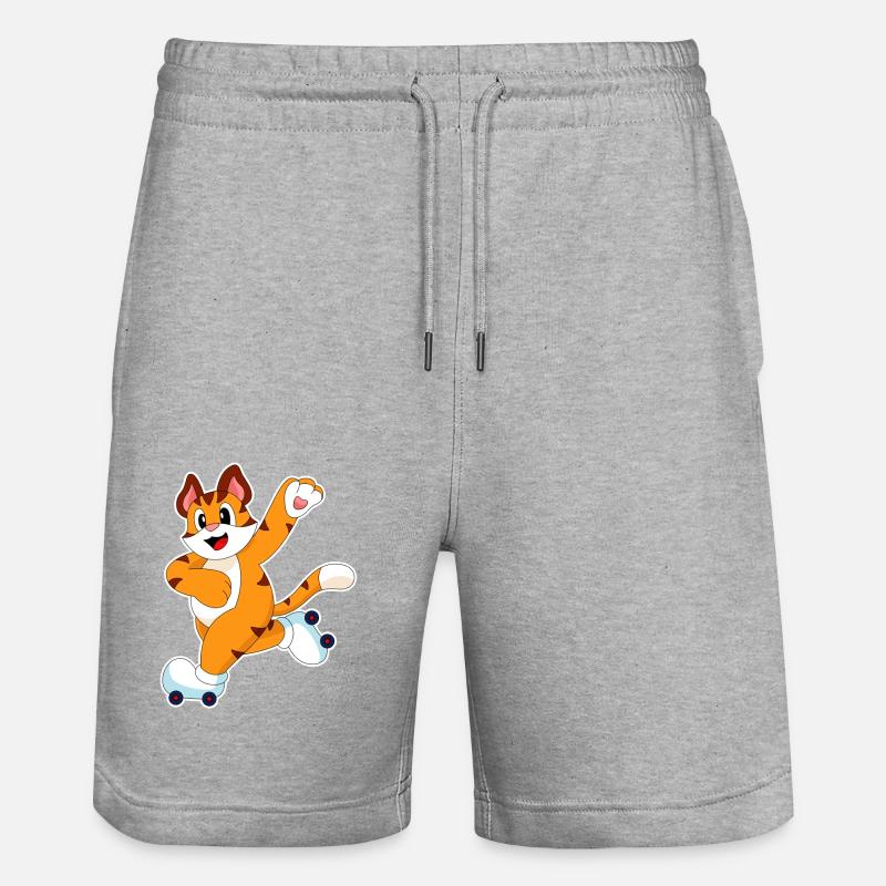 Tiger Rollschuhe Inline Skating - Stanley/Stella Unisex Bio Joggingshorts Trainer  - Grau meliert