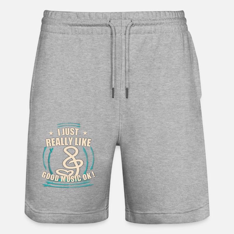 Bon dicton de Musk - Short de jogging bio TRAINER Stanley/Stella unisexe - gris chiné